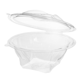 Saladier Rond avec charnière APET Transparent 500ml Ø156mm (300 Utés)