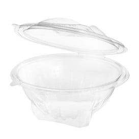 Saladier Rond avec charnière APET Transparent 1000ml Ø186mm (240 Utés)