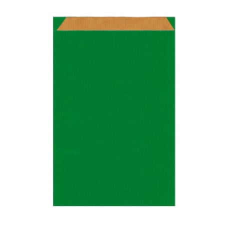 Sac Papier Kraft Vert 12+5x18cm (125 Utés)