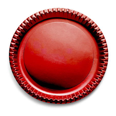 Assiette ronde Carton "Party" Rouge 29cm (6 Unités)