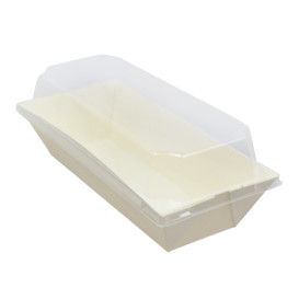 Couvercle en Plastique PET Emballage 410ml 19,6x8,6x3,2cm (144 Utés)