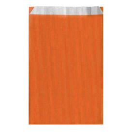 Sac Papier Orange 12+5x18cm 