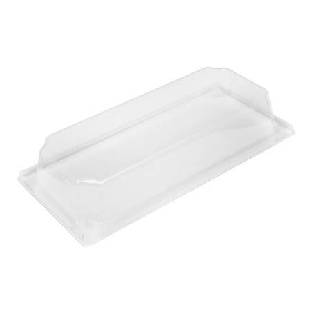 Couvercle en Plastique PET Emballage 410ml 19,6x8,6x3,2cm (12 Utés)