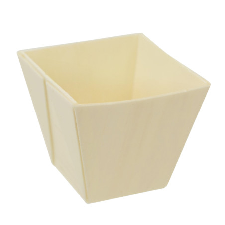 Verrine Dégustation Losange Bois 60ml 5,5x5,5x4,5cm (24 Utés)