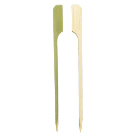 Pique en Bambou "Golf" Vert naturel 12cm (250 Utés)