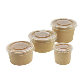 Pot Carton Kraft à Sauce 100ml Ø7,3cm (50 Utés)