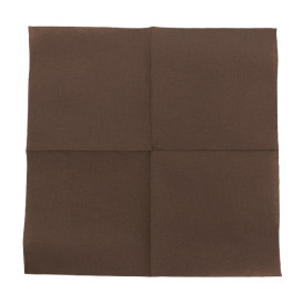 Serviette Papier Marron 2E Molletonnée 33x33cm (1.200 Utés)