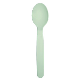 Cuillère Réutilisable Durable PP Verte 18,5cm (6 Uds)