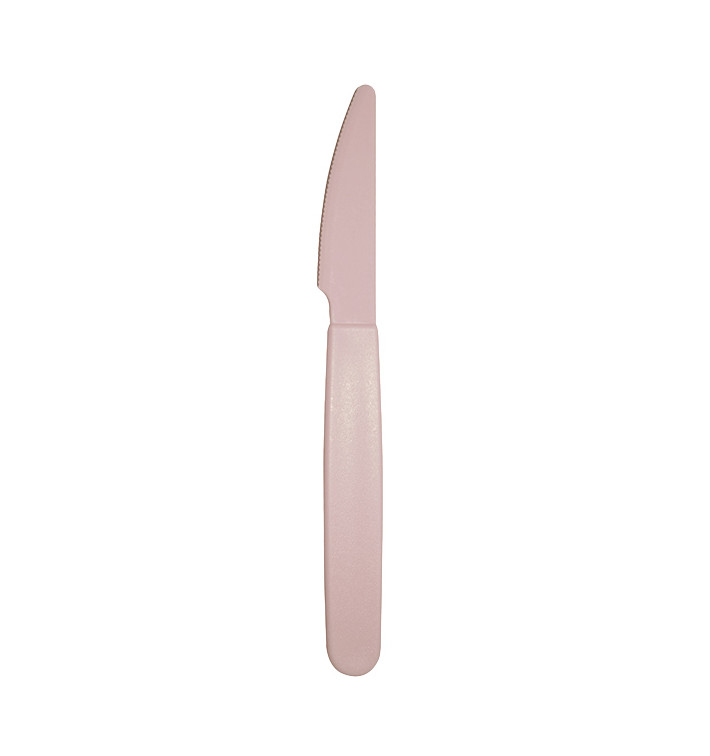 Couteau Réutilisable Durable PP Rose 18,5cm (6 Utés)