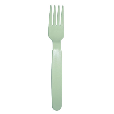 Fourchette Réutilisable Durable PP Minéral Vert 18,5cm (180 Uds)