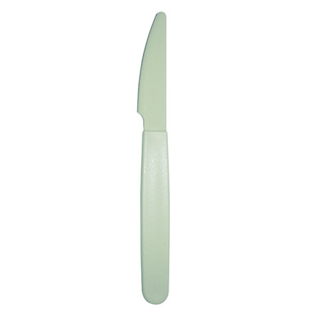 Couteau Réutilisable Durable PP Minéral Vert 18,5cm (180 Utés)