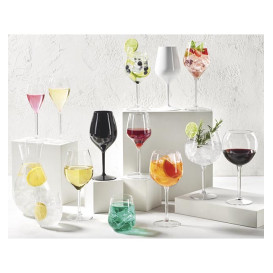 Verre Réutilisable pour Vin Transparent Tritan 240ml (6 Utés)