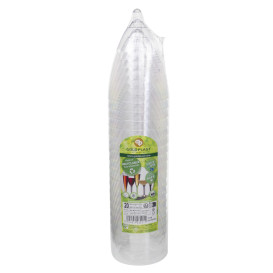 Verre Plastique Vin Pied Rouge 180ml 2P (200 Utés)