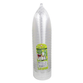 Verre en Plastique Vin Pied Rouge 300ml 2P (200 Utés)