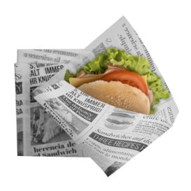 Sachet Ingraissable Ouverture latérale "News" 15x16cm (4000 Utés)