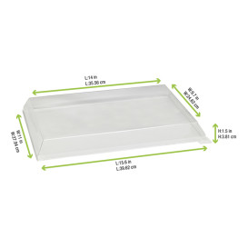 Couvercle Plastique PET 38x27,4cm (1 Unité)