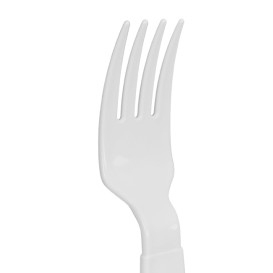 Fourchette Réutilisable Durable PP Minéral Blanc 18,5cm (180 Uds)