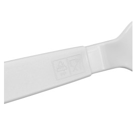 Fourchette Réutilisable Durable PP Minéral Blanc 18,5cm (180 Uds)