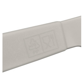 Couteau Réutilisable Durable PP Minéral Gris 18,5cm (180 Utés)