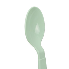 Cuillère Réutilisable Durable PP Minéral Verte 18,5cm (180 Uds)