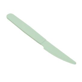 Couteau Réutilisable Durable PP Minéral Vert 18,5cm (6 Utés)