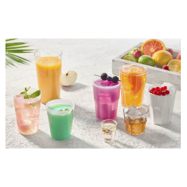 Verre Réutilisable Durable SAN Mini Drink Transp.160ml (8 Utés)