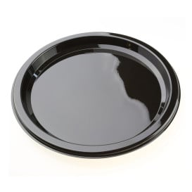 Assiette en Plastique Rigide Noire 18cm (250 Unités)