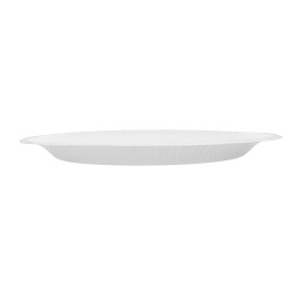 Assiette en Carton Ronde “Radial” Blanc Ø23cm 200gr/m² (50 Utés)