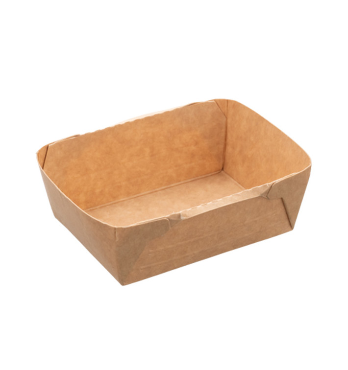 Saladier Deli2Go en Kraft 125ml 10,8x8,2x3,5cm (125 Utés)