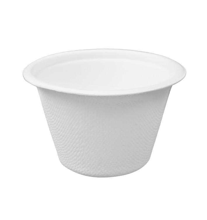 Bol en Canne à Sucre Blanc 100ml Ø7,5cm (1.000 Utés)