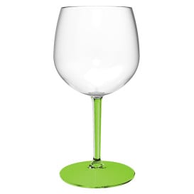 Verre Balloon Réutilisable Durable TT Pied Vert 580ml (6 Utés)