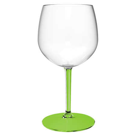 Verre Balloon Réutilisable Durable TT Pied Vert 580ml (6 Utés)