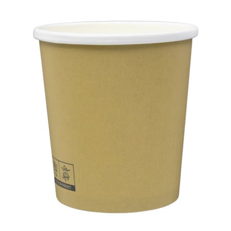 Pot en Carton Kraft 450ml Ø9,8cm (25 Utés)