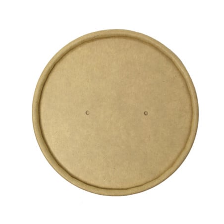 Couvercle en Carton Kraft-Kraft pour Pot de Ø9,5cm (25 Utés)