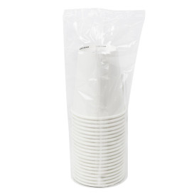 Gobelet en Carton Blanc 8Oz/290ml Ø9,0cm (20 Utés)