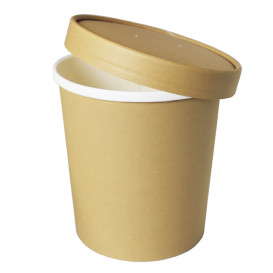 Couvercle en Carton Kraft pour Pot de Ø11,7cm (375 Utés)