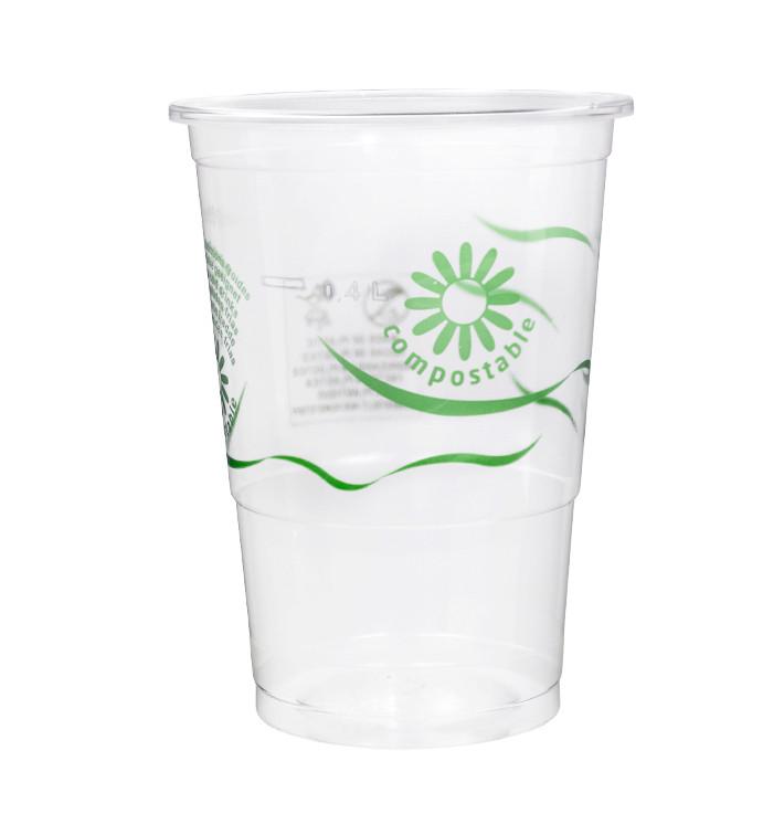 Gobelet Biodégradable PLA Transparent 250ml Ø7,3cm (500 Utés)