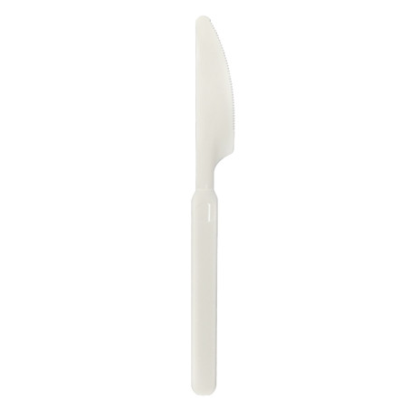 Couteau Réutilisable Durable PP Crème 18,9cm (500 Utés)