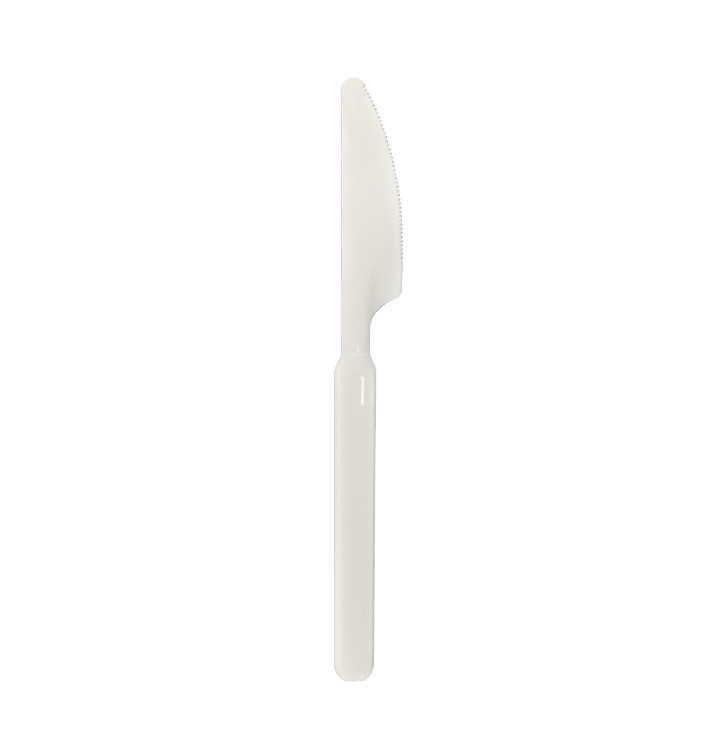 Couteau Réutilisable Durable PP Crème 18,9cm (20 Utés)