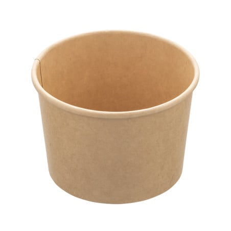 Pot en Carton Kraft-Kraft Dessert 250ml Ø9,0cm (50 Utés)