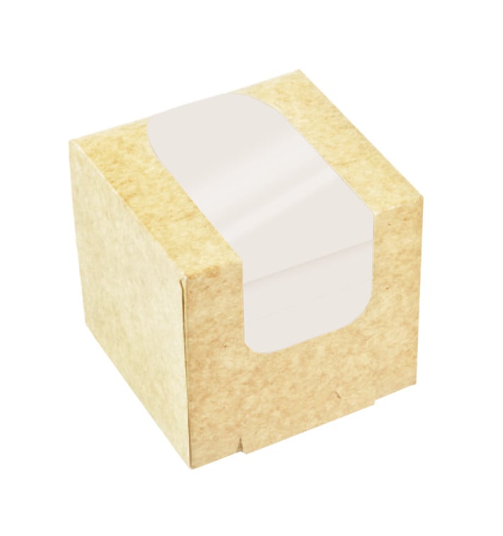 Seau en Carton PackiPack Vision Kraft 11x11x11cm (50 Utés)