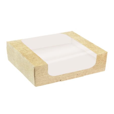 Boîte en Carton Kraft avec Fenêtre à Boulangerie  28x28x8cm (100 Utés)