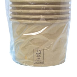 Pot en Carton Kraft-Kraft Dessert 250ml Ø9,0cm (50 Utés)