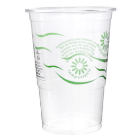 Gobelet Biodégradable PLA Transparent 250ml Ø7,3cm (500 Utés)