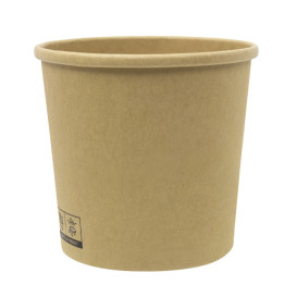 Pot en Carton Kraft-Kraft 350ml Ø9,0cm (25 Utés)