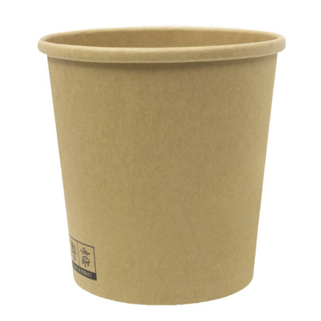 Pot en Carton Kraft-Kraft 450ml Ø9,5cm (25 Utés)