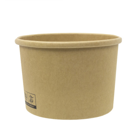 Pot en Carton Kraft-Kraft 250ml Ø9,0cm (400 Utés)