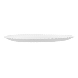 Assiette en Carton Ronde Blanc Ø32cm 600g/m² (50 Utes)