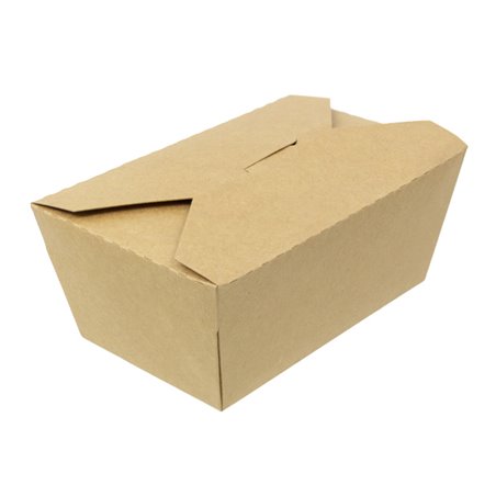 Boîte Américaine Kraft-Kraft 16x10x6,5cm 900ml (200 Utés)