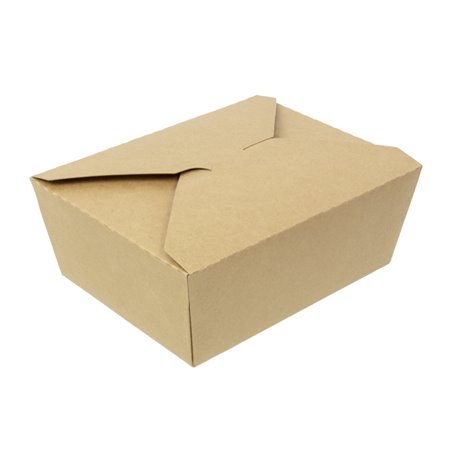 Boîte Américaine Kraft-Kraft 17x13,5x6,5cm 1.300ml (25 Utés)